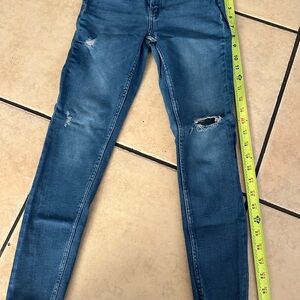 Zara Blue Skinny Jeans Classic Indigo